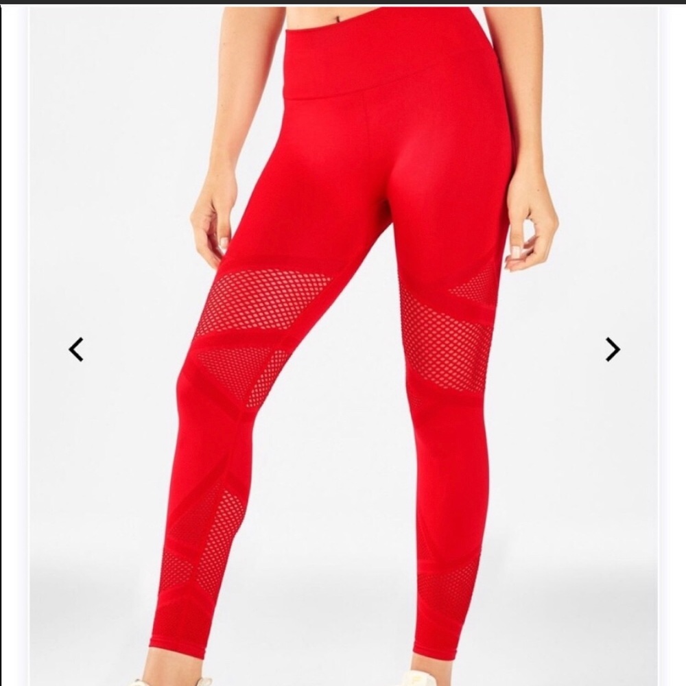 great condition red Fabletics leggings